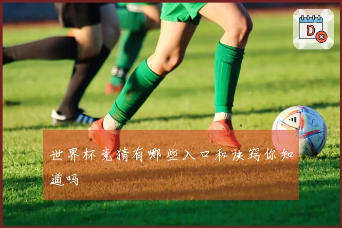 世界杯竞猜有哪些入口和诀窍你知道吗